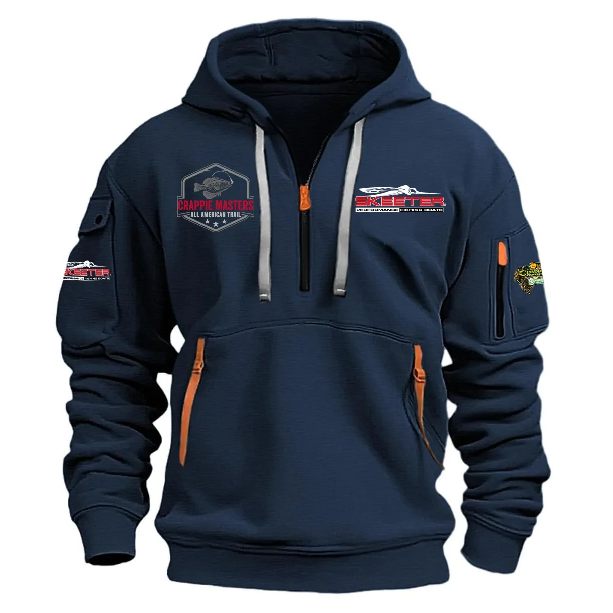 Skeeter Crappie Master Tournament Half Zipper Hoodie HCAH11501CRST - Skeeter Crappie Master Tournament Hoodie