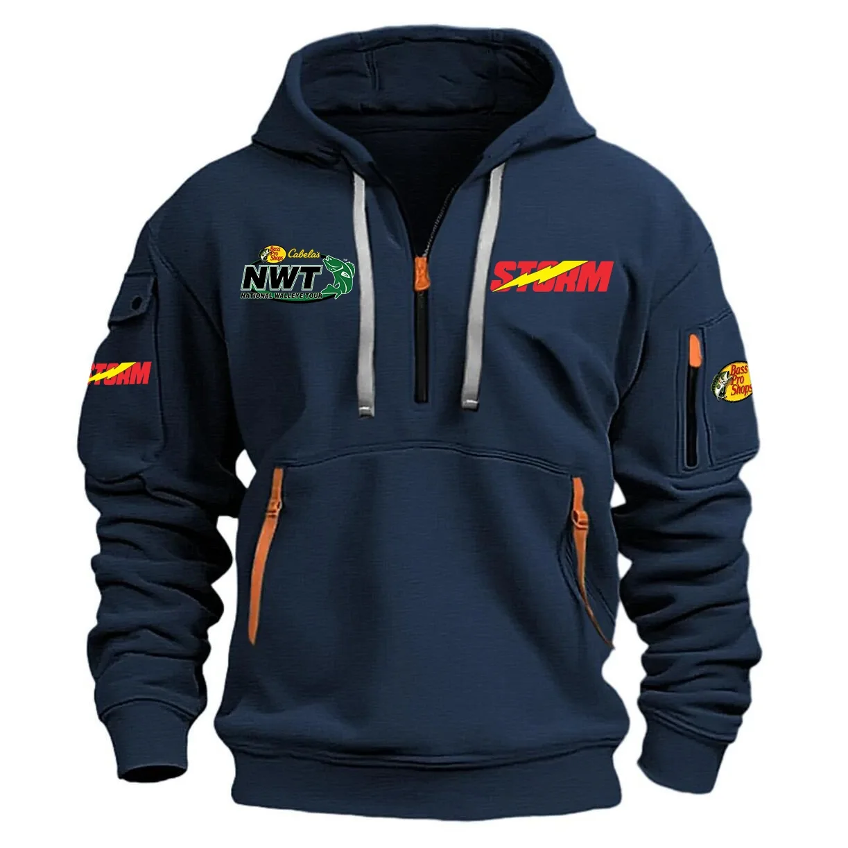Storm National Walleye Tour Half Zipper Hoodie HCAH11501SONW - Storm National Walleye Tour Hoodie