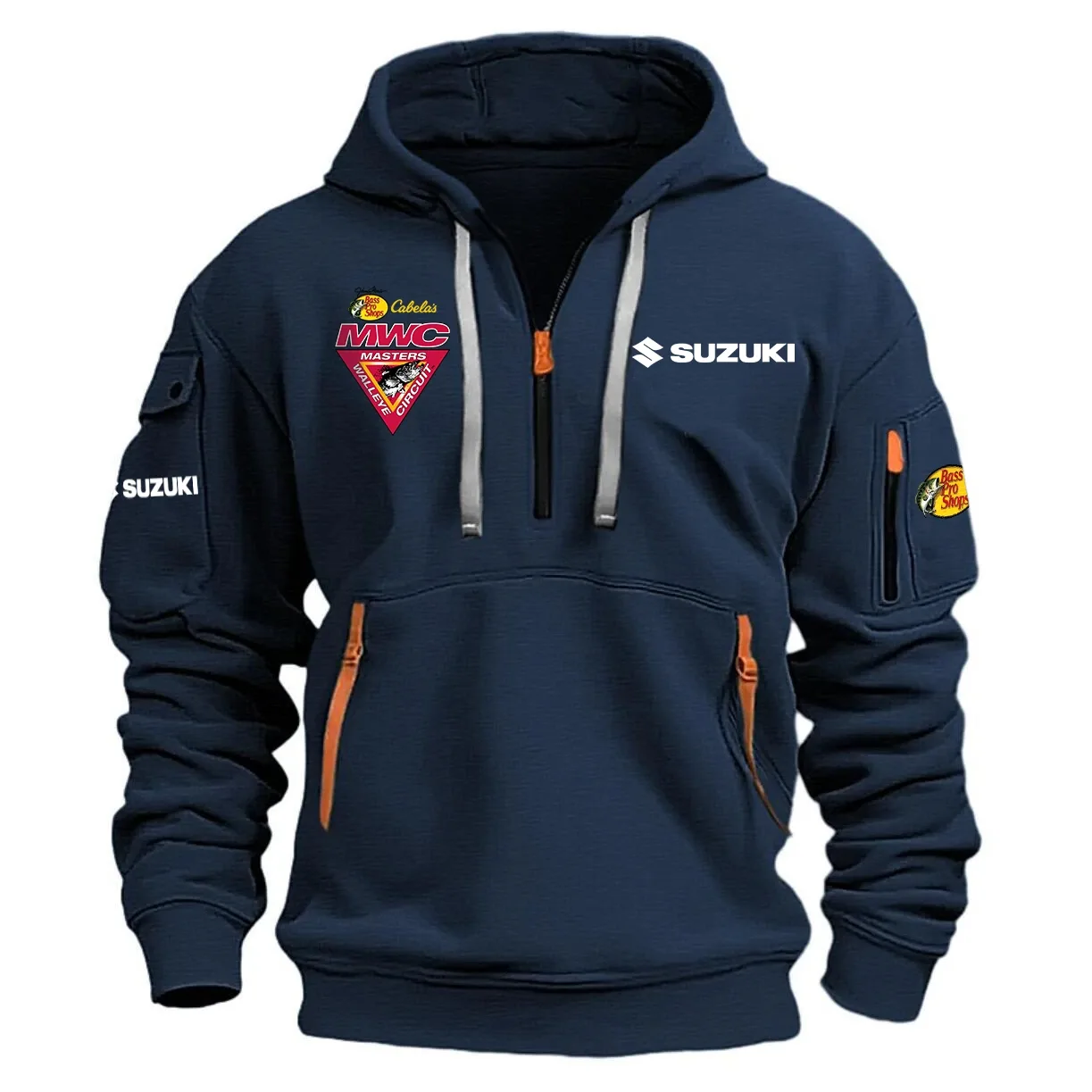 Suzuki Masters Walleye Circuit Half Zipper Hoodie HCAH11501SUMW - Suzuki Masters Walleye Circuit Hoodie