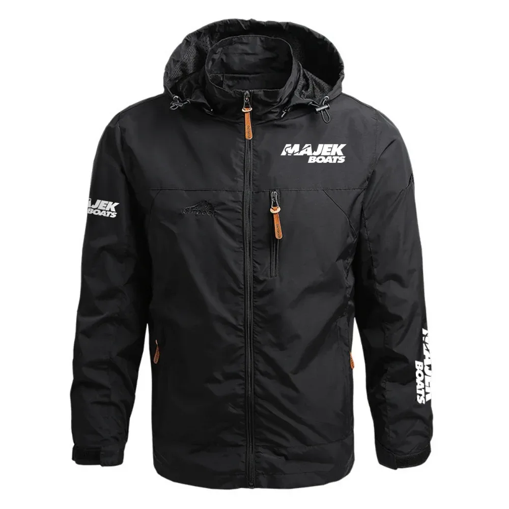 Majek Exclusive Logo Waterproof Outdoor Jacket Detachable Hood HCPDJH611MJZ - Majek Gift