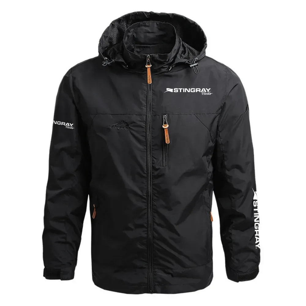 Stingray Exclusive Logo Waterproof Outdoor Jacket Detachable Hood HCPDJH611S8Z - Stingray Gift