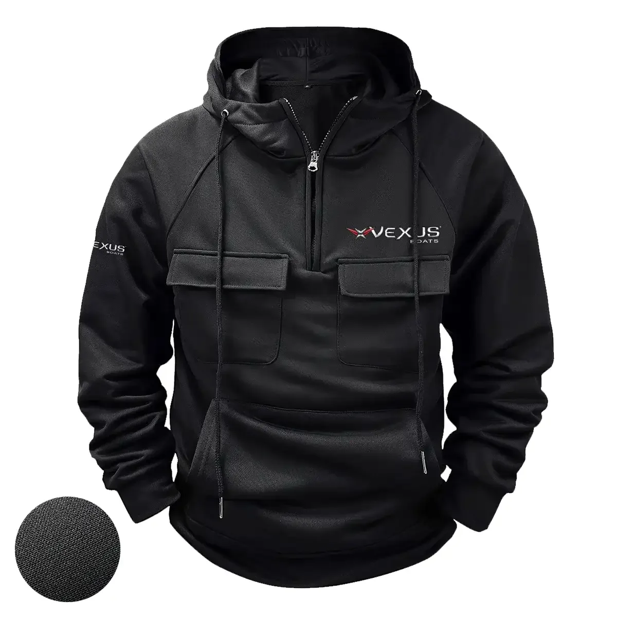 Vexus Exclusive Logo Tactical Quarter Zip Hoodie HCPDTQH8VBZ - Vexus Gift