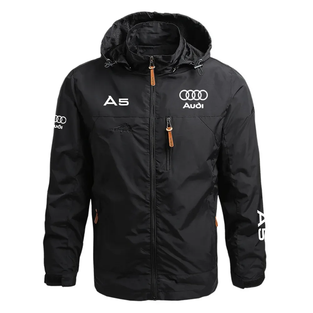 Audi A5 Waterproof Outdoor Jacket Detachable Hood Windbreaker HTWOJAUA5 - Audi Jacket