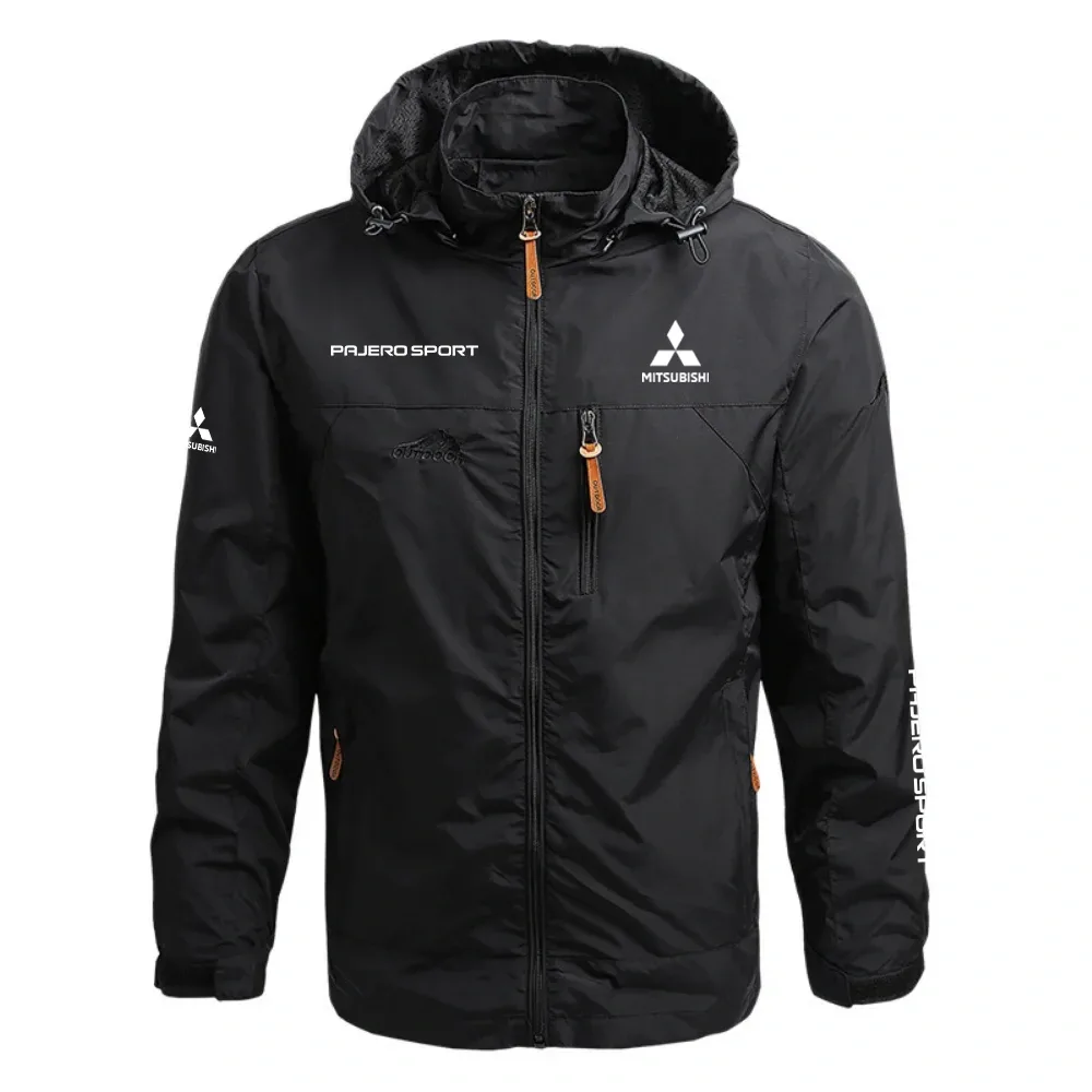 Mitsubishi Pajero Sport Waterproof Outdoor Jacket Detachable Hood Windbreaker HTWOJMSBPAJ - Mitsubishi Jacket