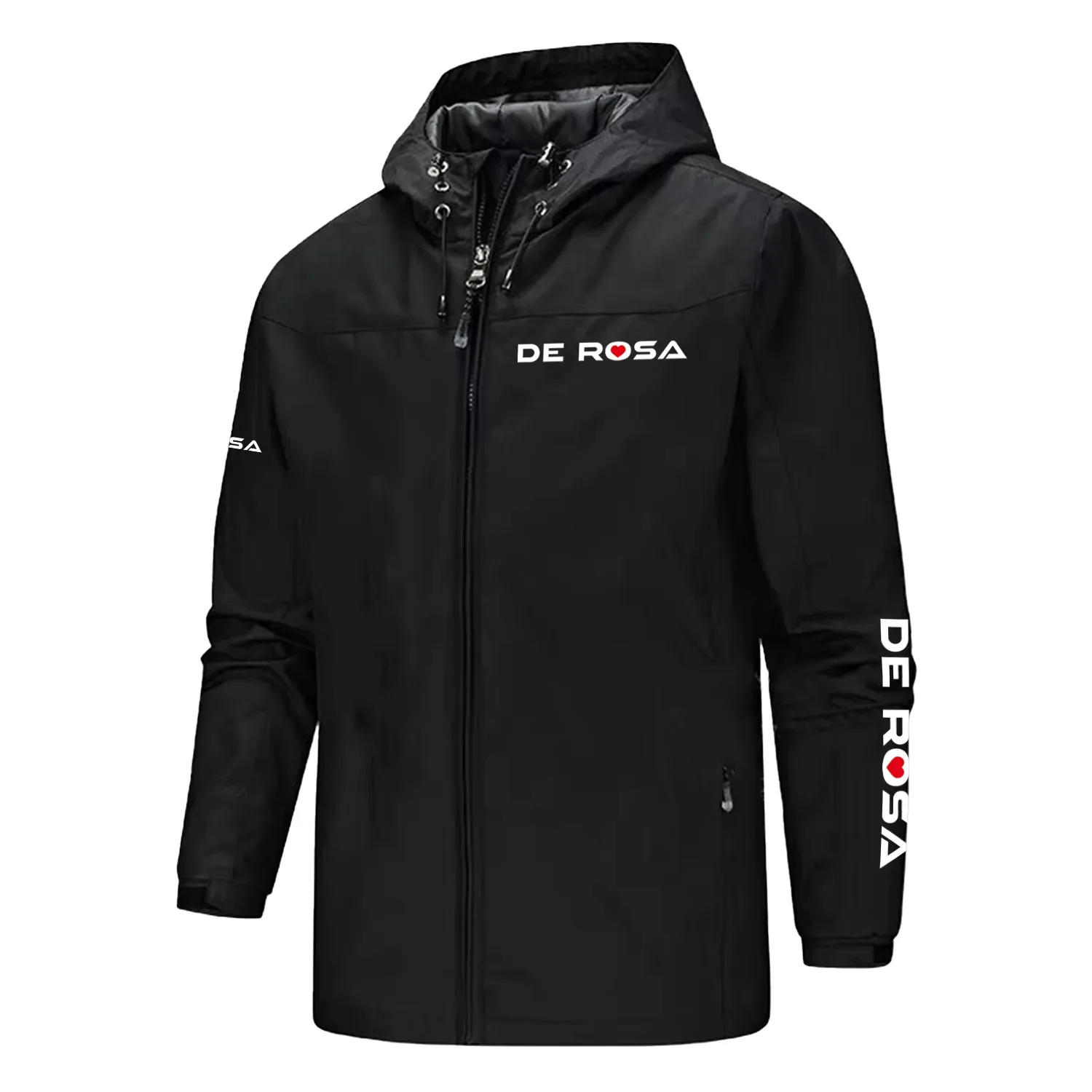 De Rosa Exclusive Logo Softshell Rain Jacket, Waterproof, Breathable, Windbreaker Jacket OSBCL2DRJ1211DRZ - De Rosa Gift
