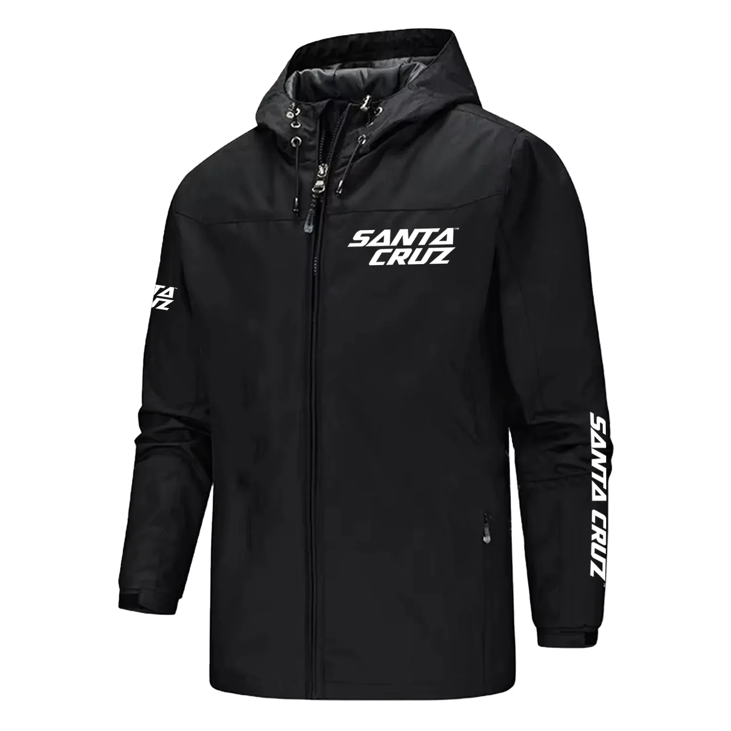 Santa Cruz Exclusive Logo Softshell Rain Jacket, Waterproof, Breathable, Windbreaker Jacket OSBCL2DRJ1211SAZ - Santa Cruz Gift