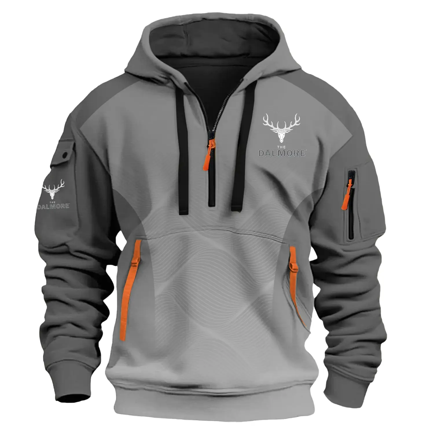 Dalmore Exclusive Logo Half Zipper Hoodie OUEU3DHHZ005DMZ - Dalmore Hoodie