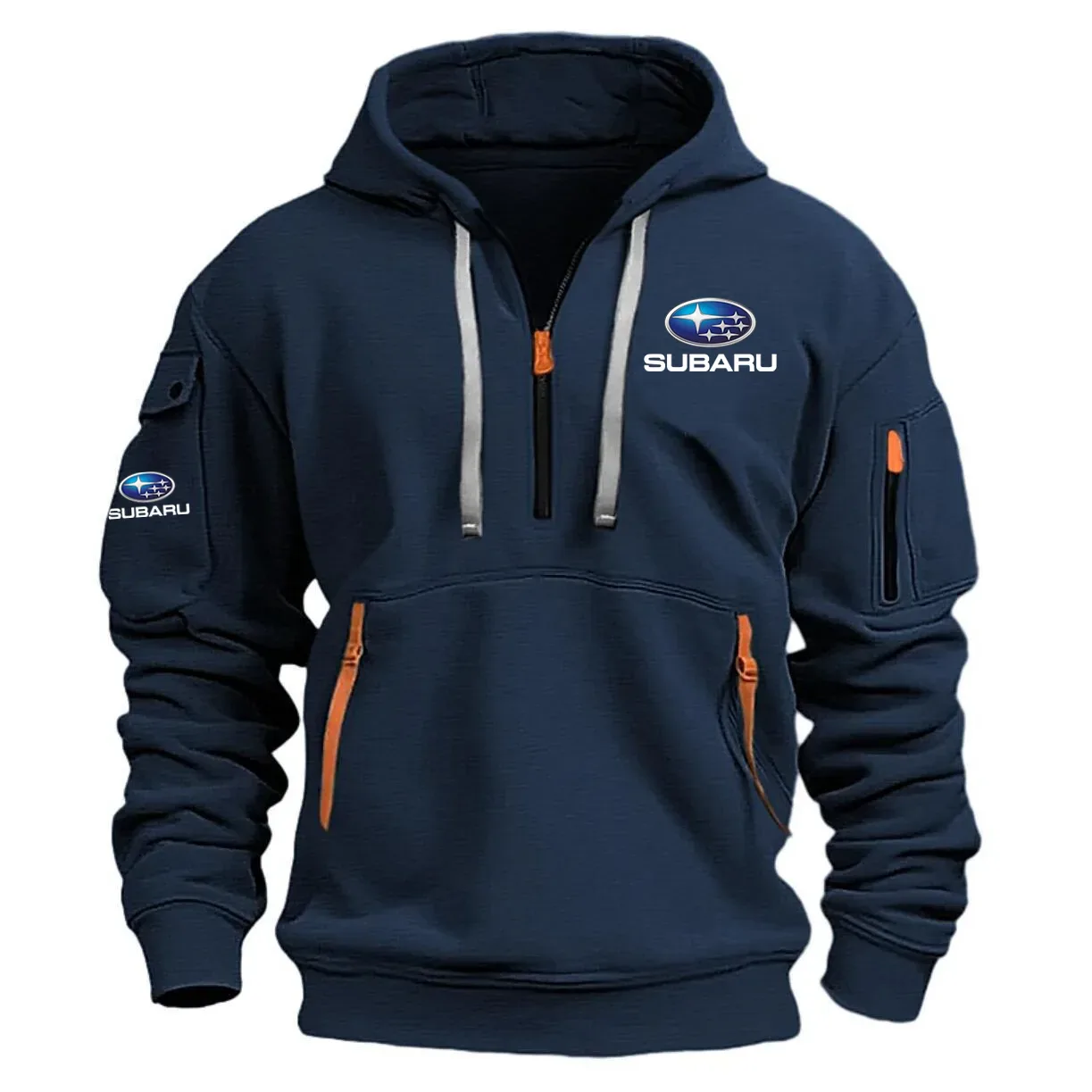 Subaru Exclusive Logo Half Zipper Hoodie OUFAHHZ0819SUZ - Subaru Hoodie