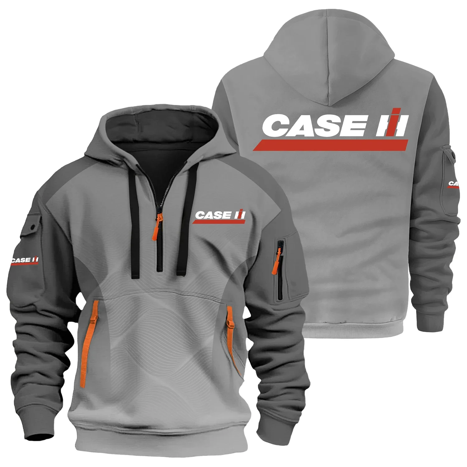 Case IH Exclusive Logo Half Zipper Hoodie OUFAHHZ3D081905CIZ - Case IH Hoodie