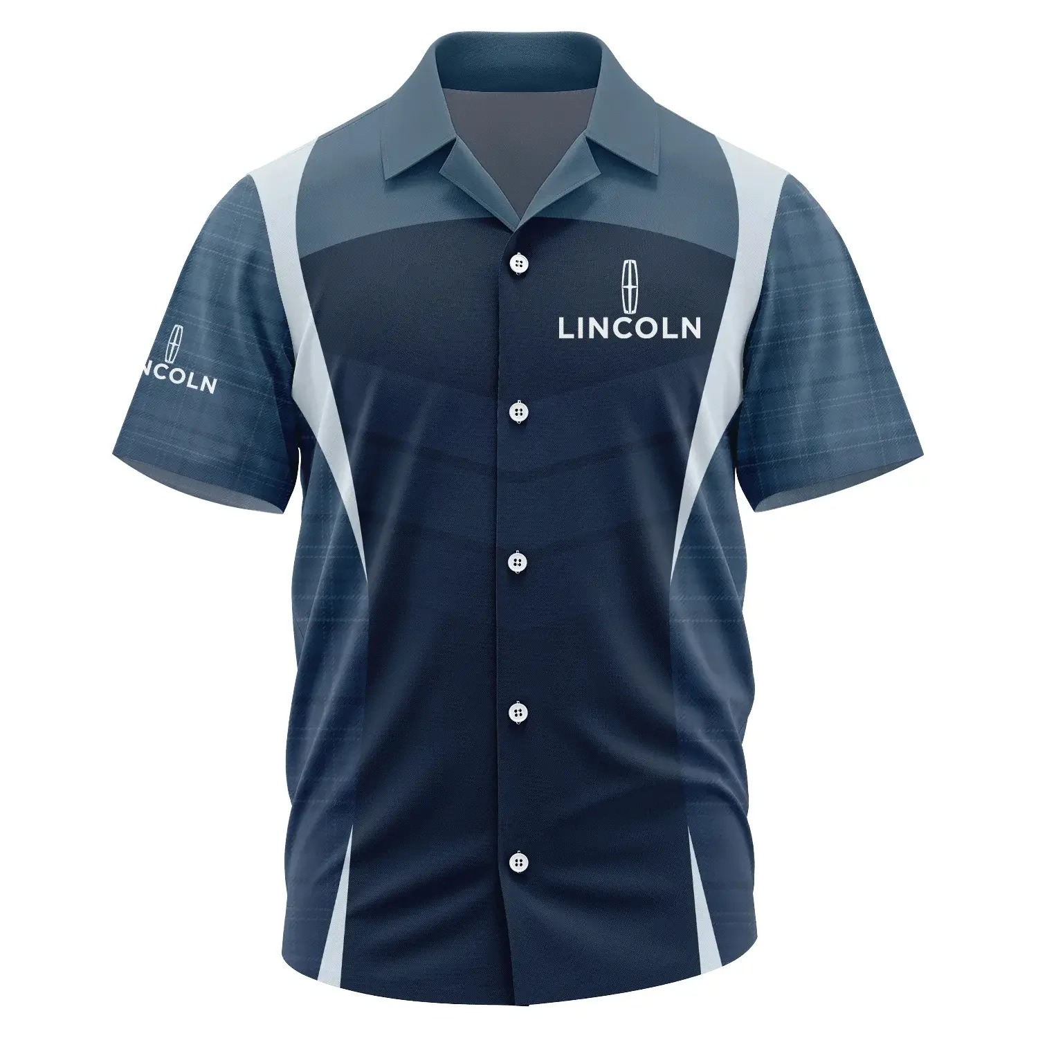 Lincoln Exclusive Logo Short Sleeve Camp Collar Shirt OUFAHWS3D081903LCZ - Lincoln Shirt