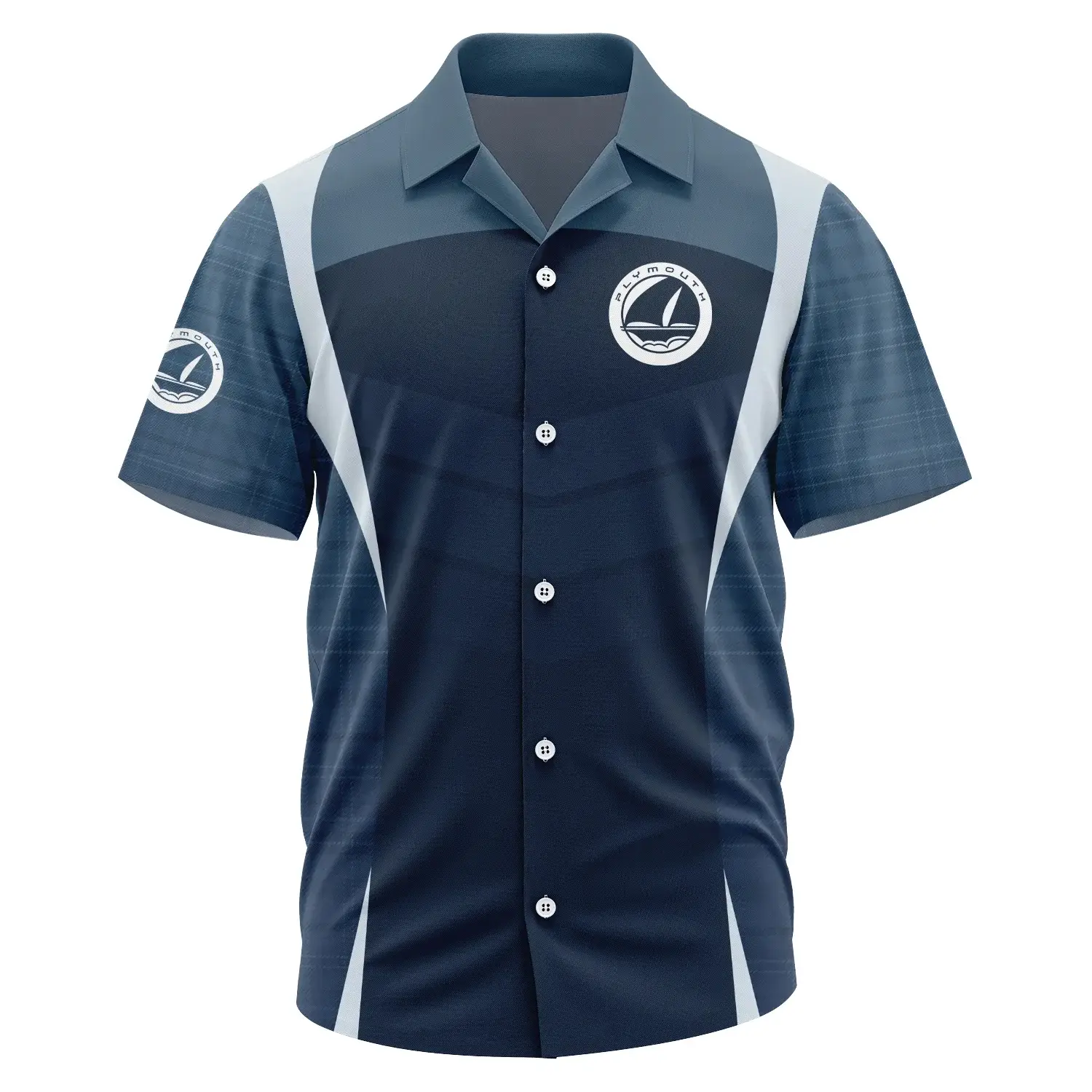 Plymouth Exclusive Logo Short Sleeve Camp Collar Shirt OUFAHWS3D081903PYZ - Plymouth Shirt