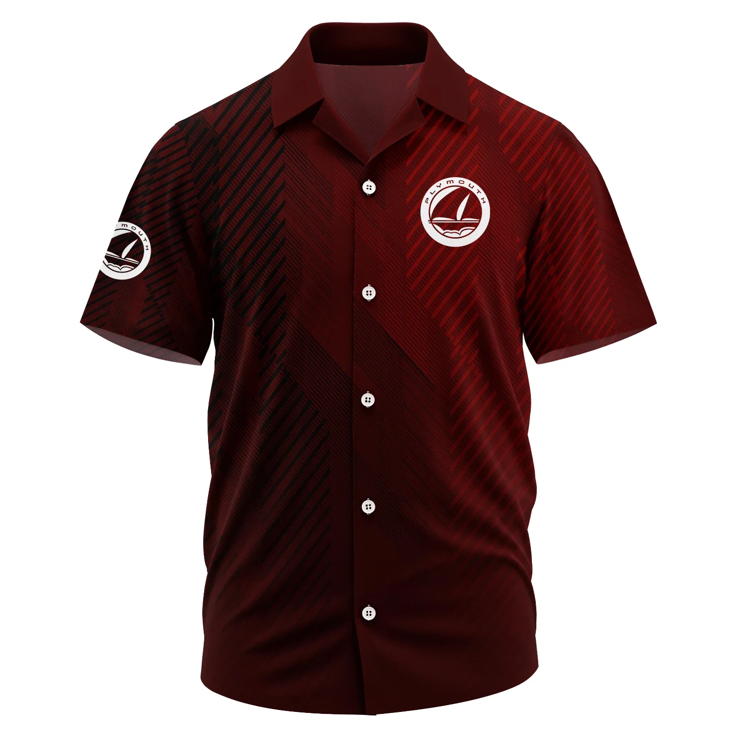 Plymouth Exclusive Logo Short Sleeve Camp Collar Shirt OUFAHWS3D081906PYZ - Plymouth Shirt