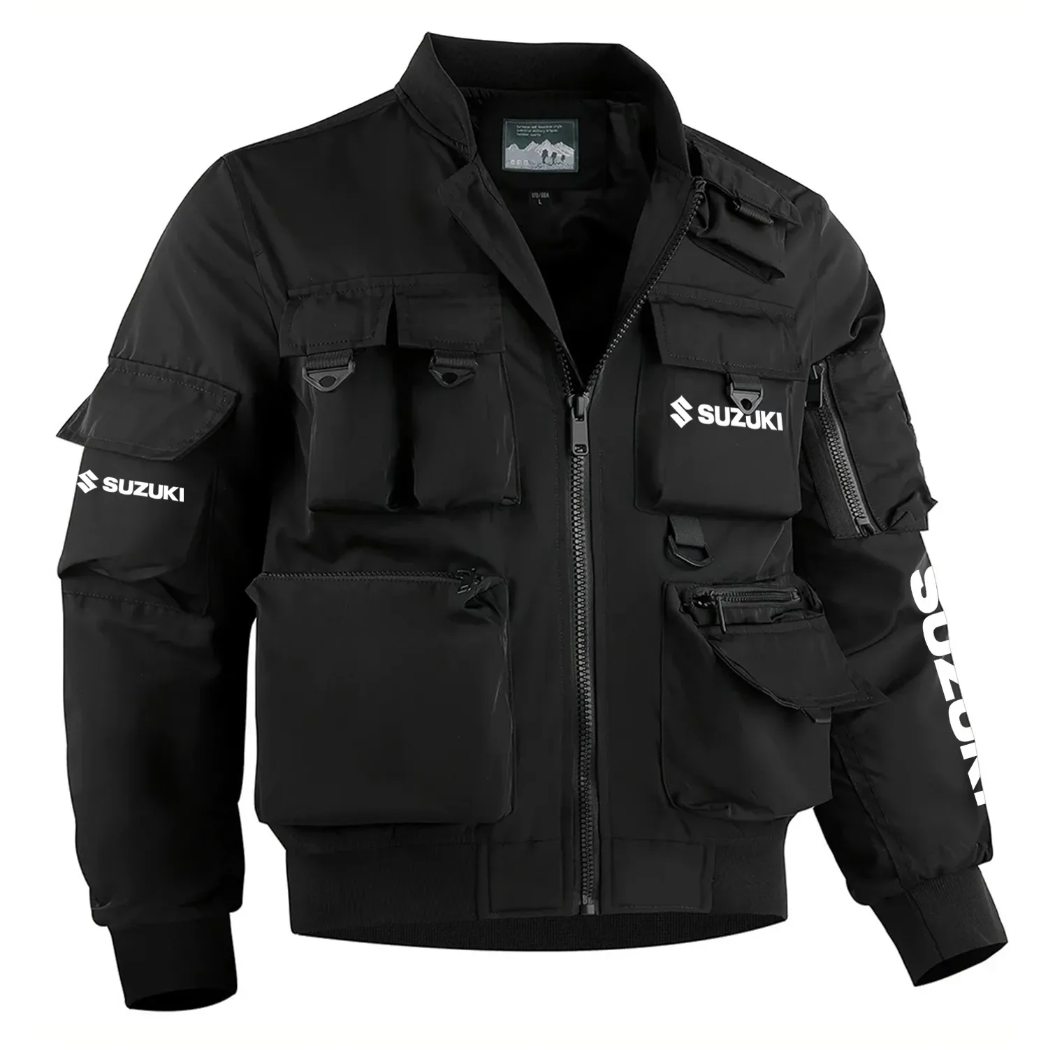 Suzuki Exclusive Logo Multi Pocket Bomber Jacket Waterproof Windproof OUFAMPBJ0819SZZ - Suzuki Gift