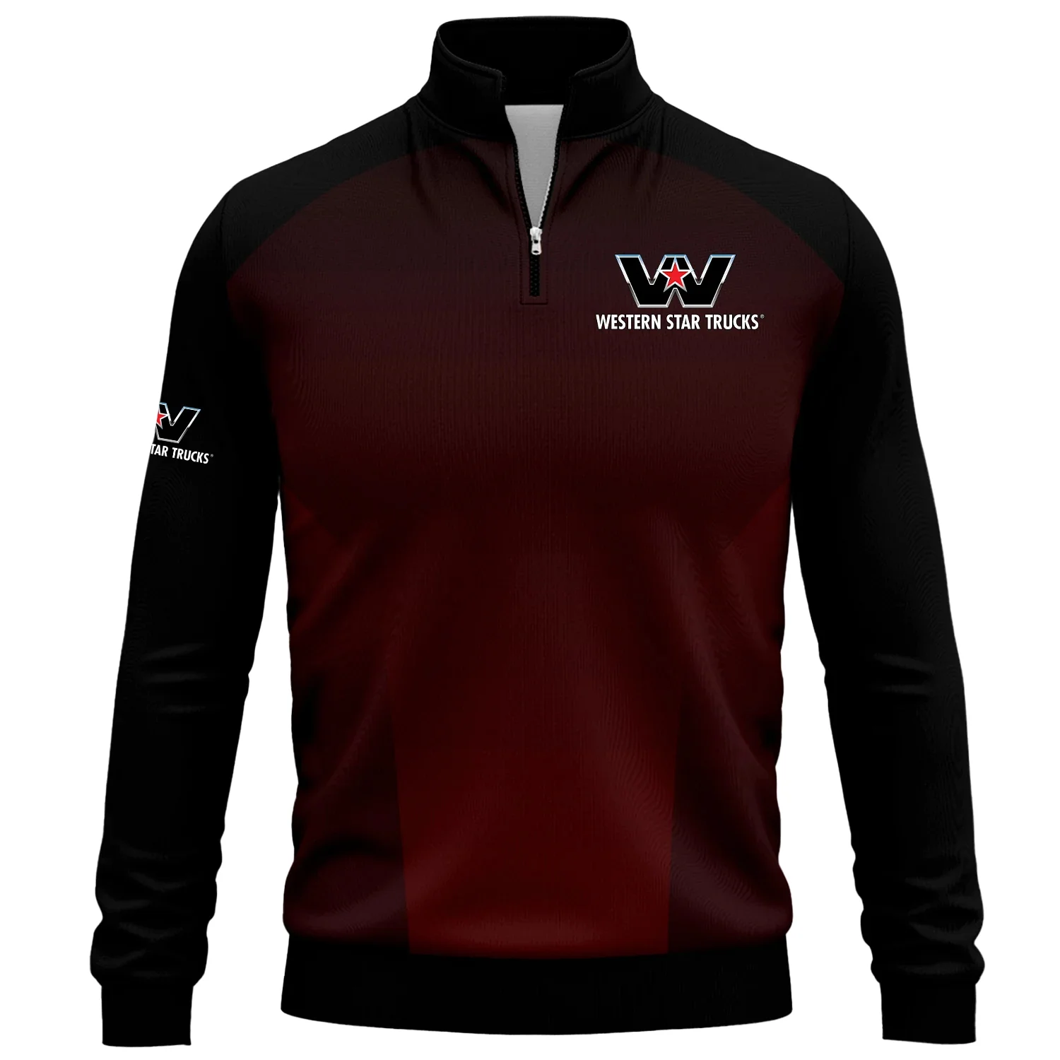 Western Star Exclusive Logo Quarter-Zip Sweatshirt OUFAQTZ3D0819002WSZ - Western Star Sweatshirt