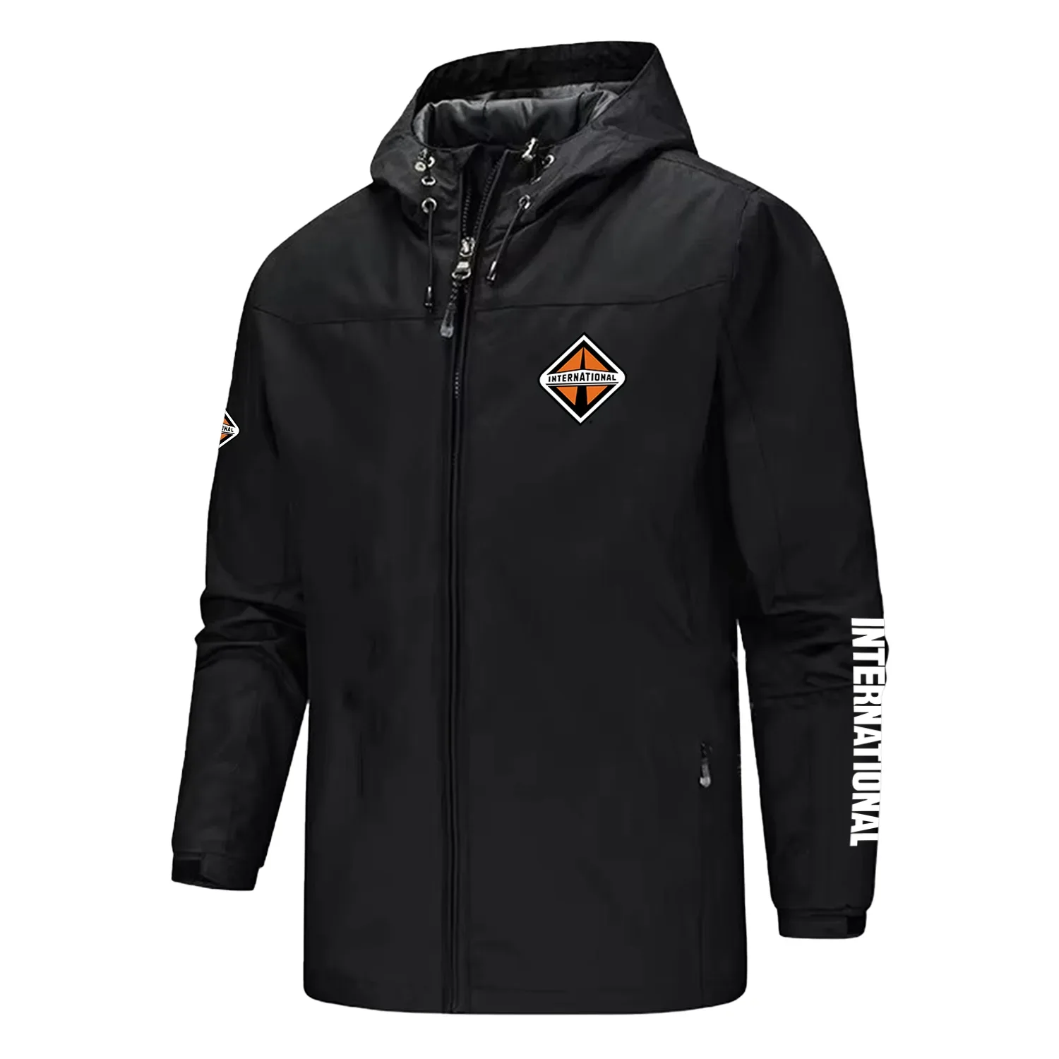 International Trucks Exclusive Logo Softshell Rain Jacket, Waterproof, Breathable, Windbreaker Jacket OUFASGRJ0819INZ - International Trucks Gift