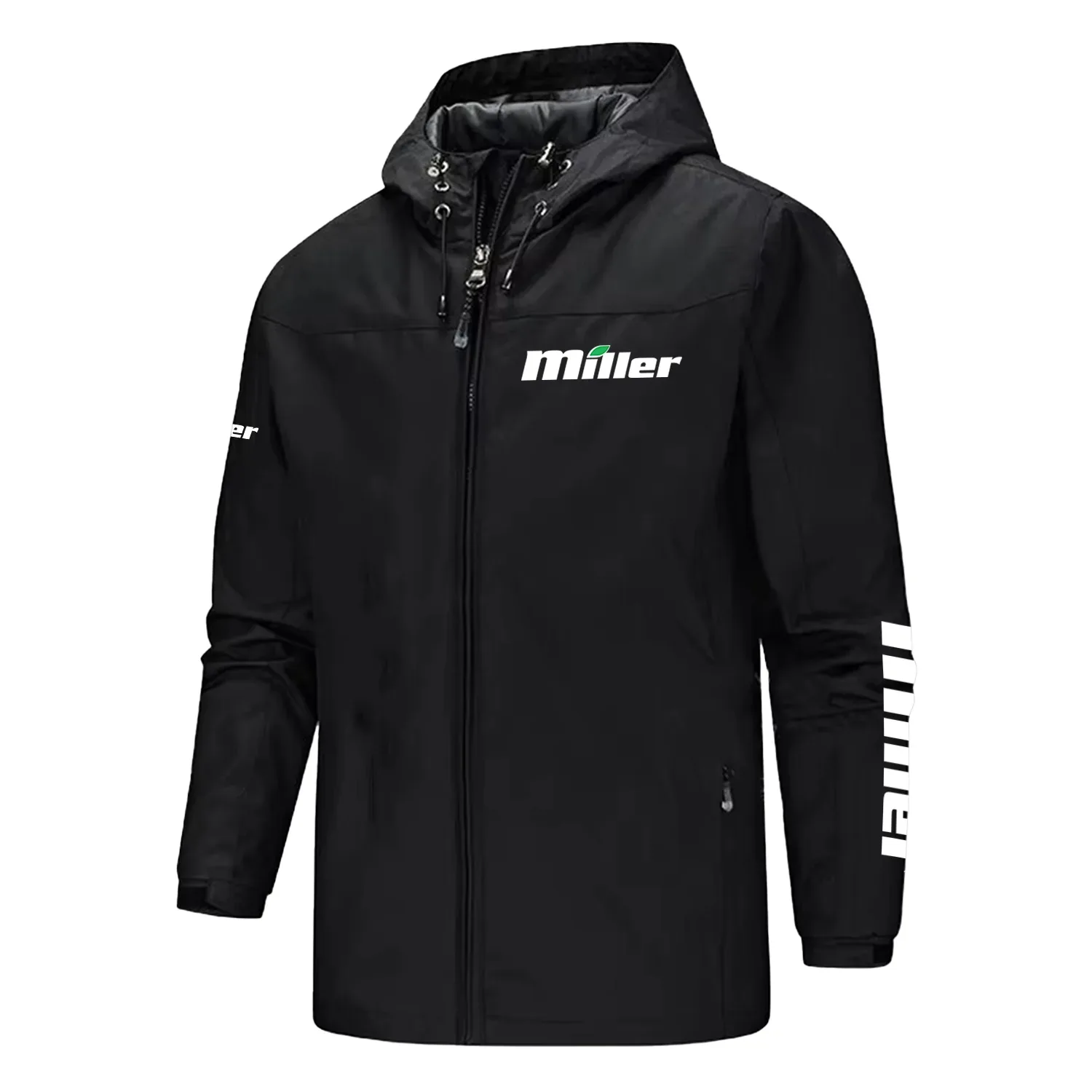 Miller Exclusive Logo Softshell Rain Jacket, Waterproof, Breathable, Windbreaker Jacket OUFASGRJ0819MLZ - Miller Gift