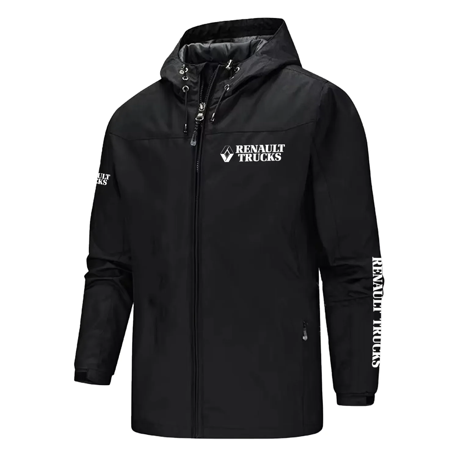 Renault Trucks Exclusive Logo Softshell Rain Jacket, Waterproof, Breathable, Windbreaker Jacket OUFASGRJ0819RTZ - Renault Trucks Gift