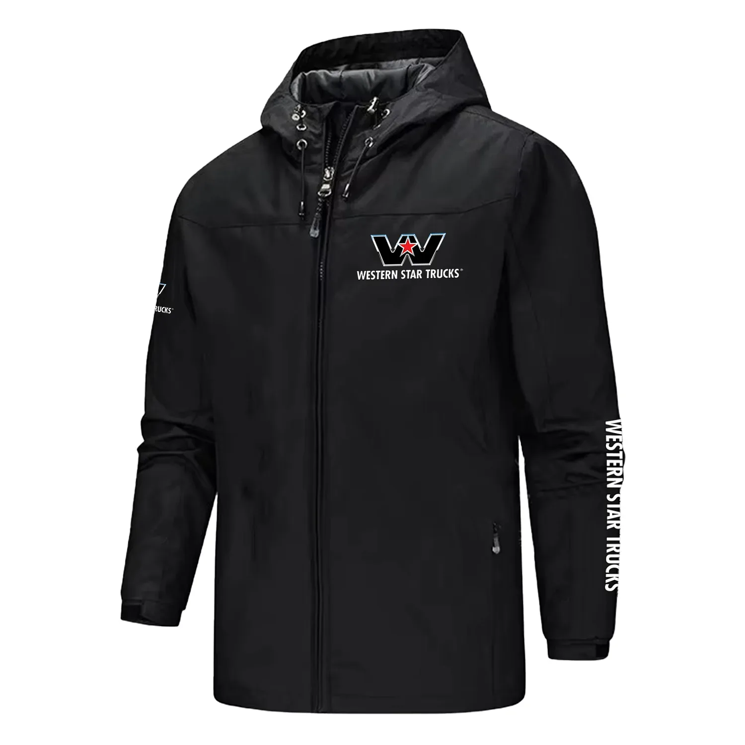 Western Star Exclusive Logo Softshell Rain Jacket, Waterproof, Breathable, Windbreaker Jacket OUFASGRJ0819WSZ - Western Star Gift