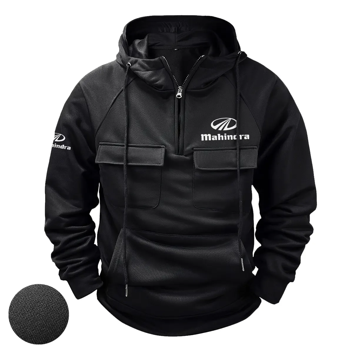 Mahindra Exclusive Logo Tactical Quarter Zip Hoodie OUFATQZ0819MDZ - Mahindra Hoodie