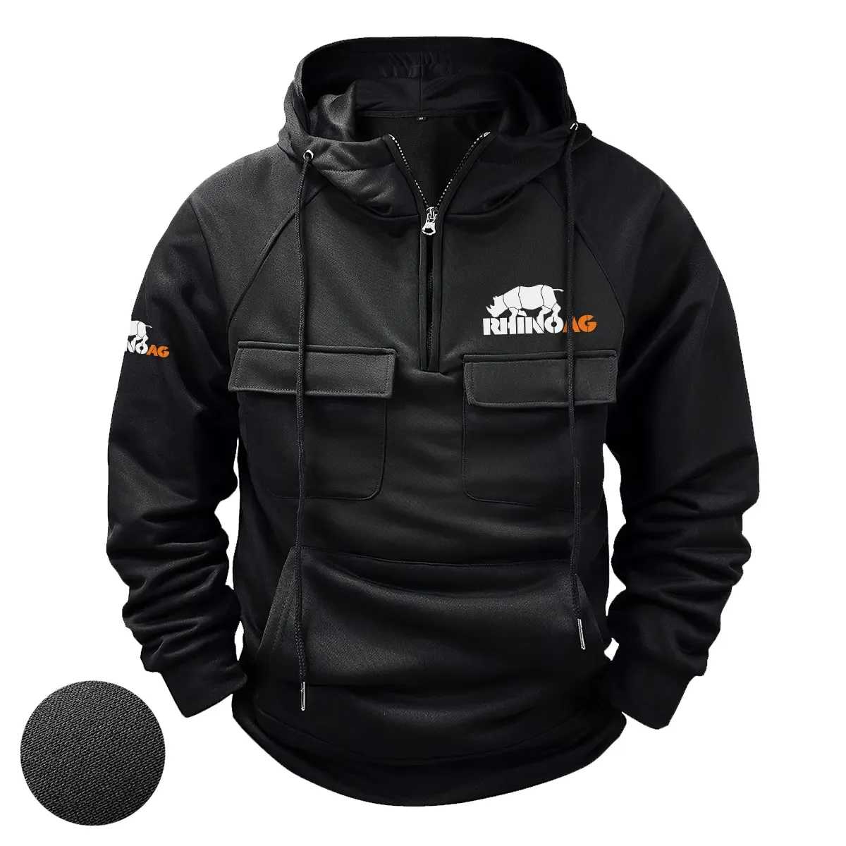 RhinoAg Exclusive Logo Tactical Quarter Zip Hoodie OUFATQZ0819RAZ - RhinoAg Hoodie