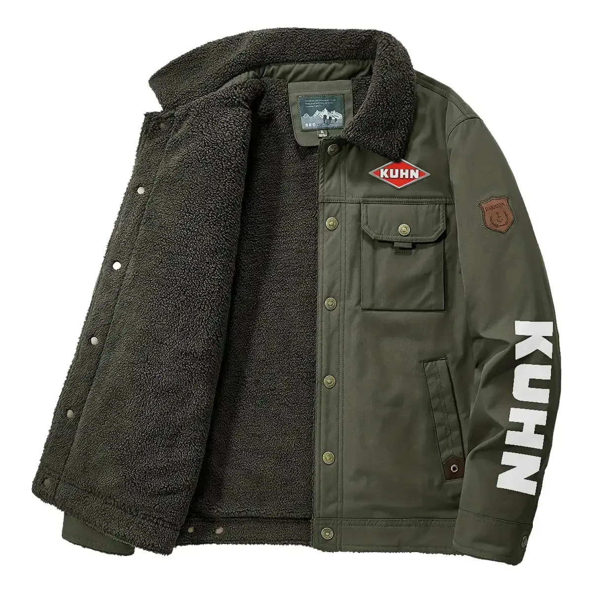 Kuhn Exclusive Logo Velvet Coat OUFAVC0611KNZ - Kuhn Coat