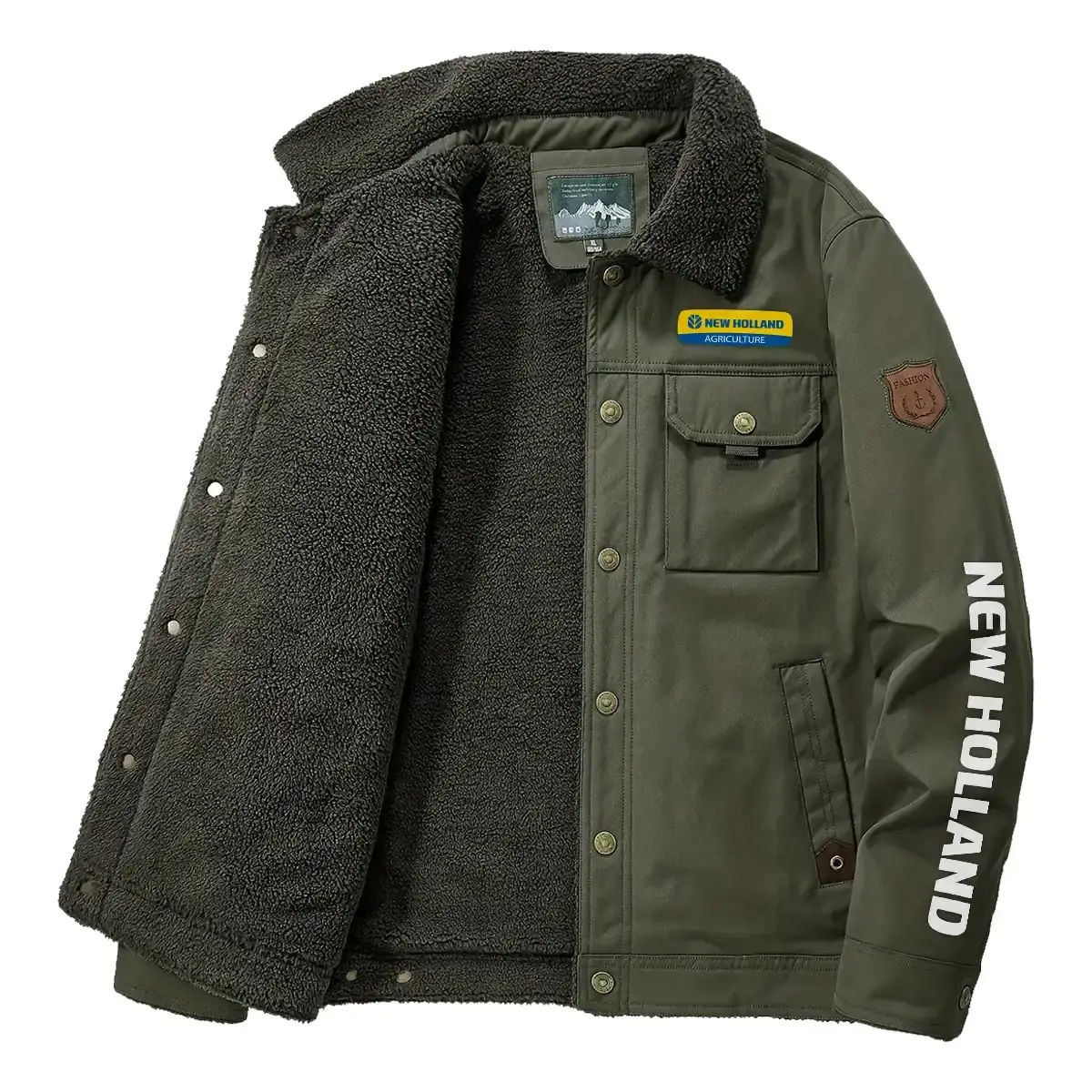 New Holland Exclusive Logo Velvet Coat OUFAVC0611NHZ - New Holland Coat