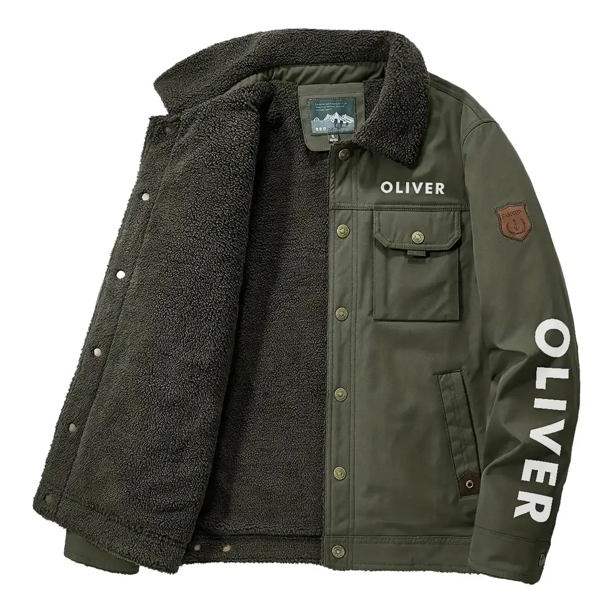 Oliver Exclusive Logo Velvet Coat OUFAVC0611OTZ - Oliver Coat