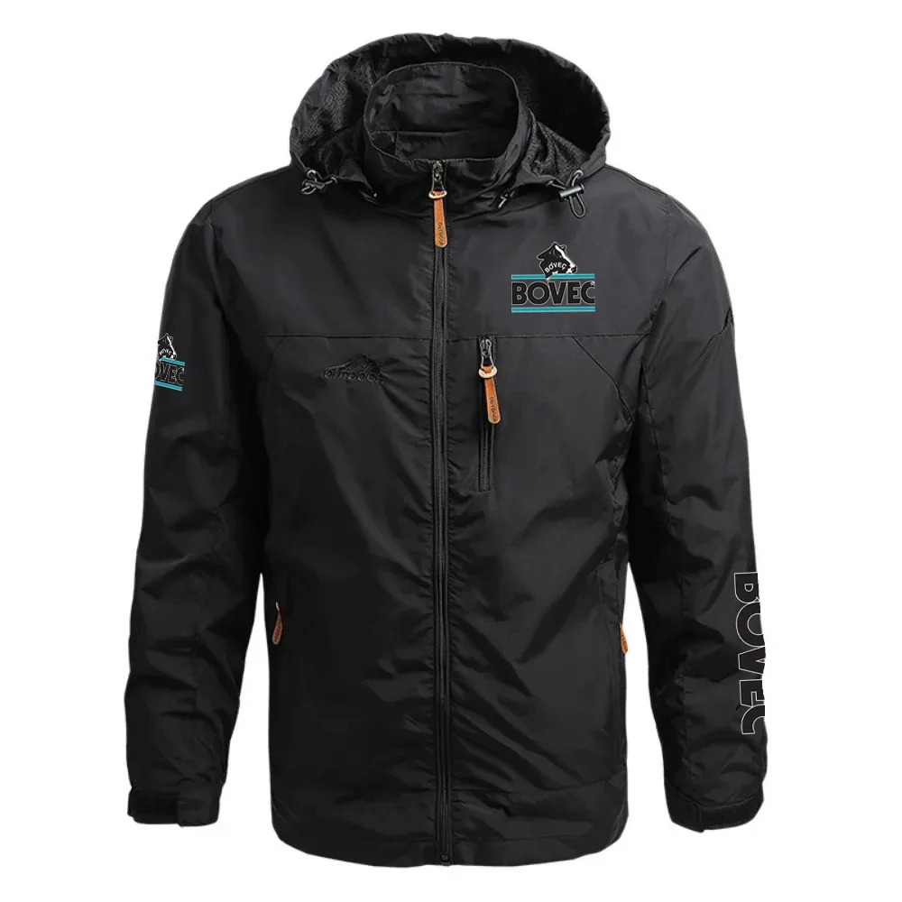 BOVEC Exclusive Logo Waterproof Outdoor Jacket Detachable Hood OUFAWOJ0819BOZ - BOVEC Gift