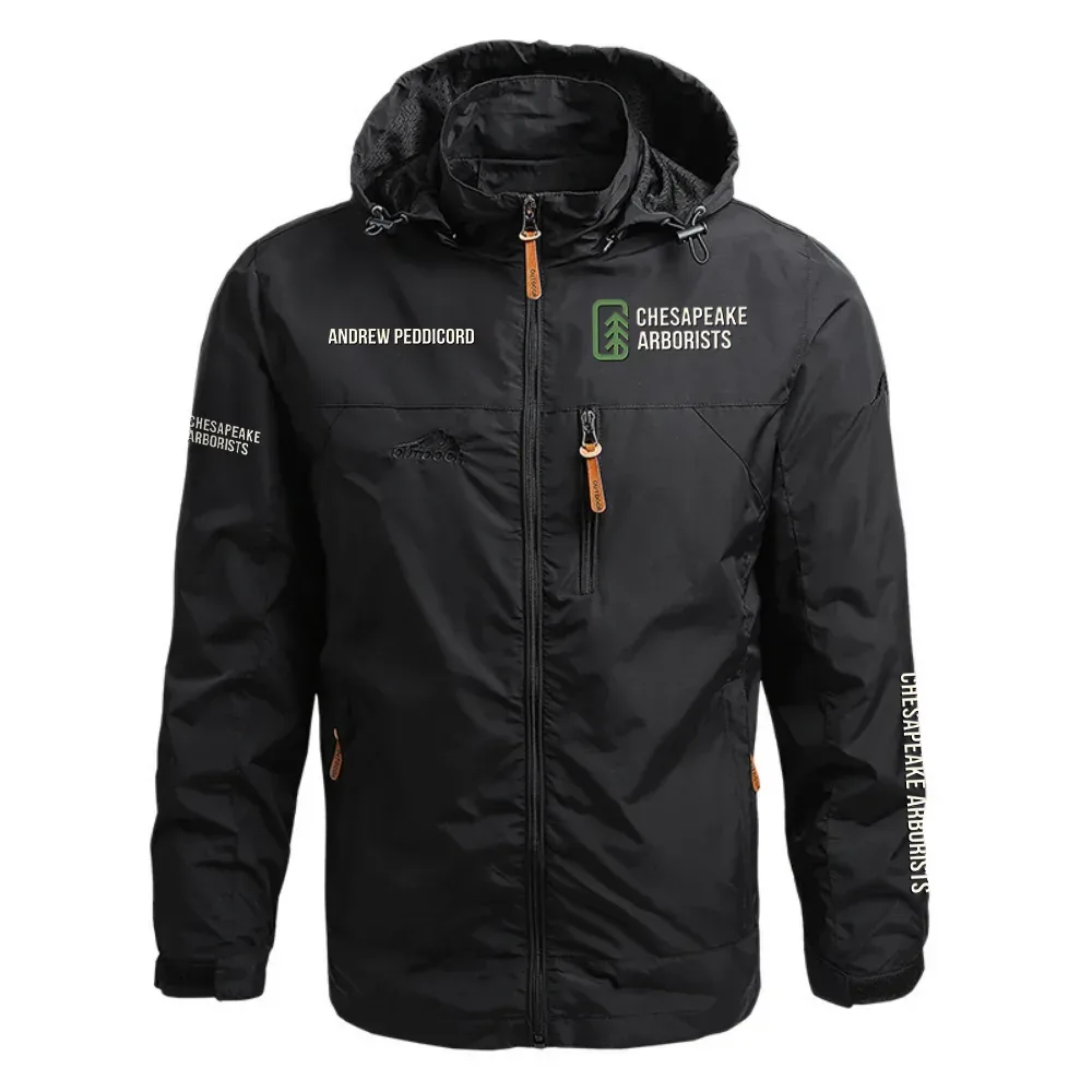 Chesapeake Arborists Exclusive Logo Waterproof Outdoor Jacket Detachable Hood OUFAWOJ0819CAZ - Chesapeake Arborists Gift