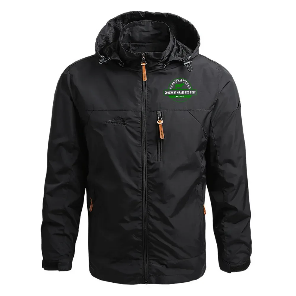 Connacht Grass Fed Beef Exclusive Logo Waterproof Outdoor Jacket Detachable Hood OUFAWOJ0819CGZ - Connacht Grass Fed Beef Gift