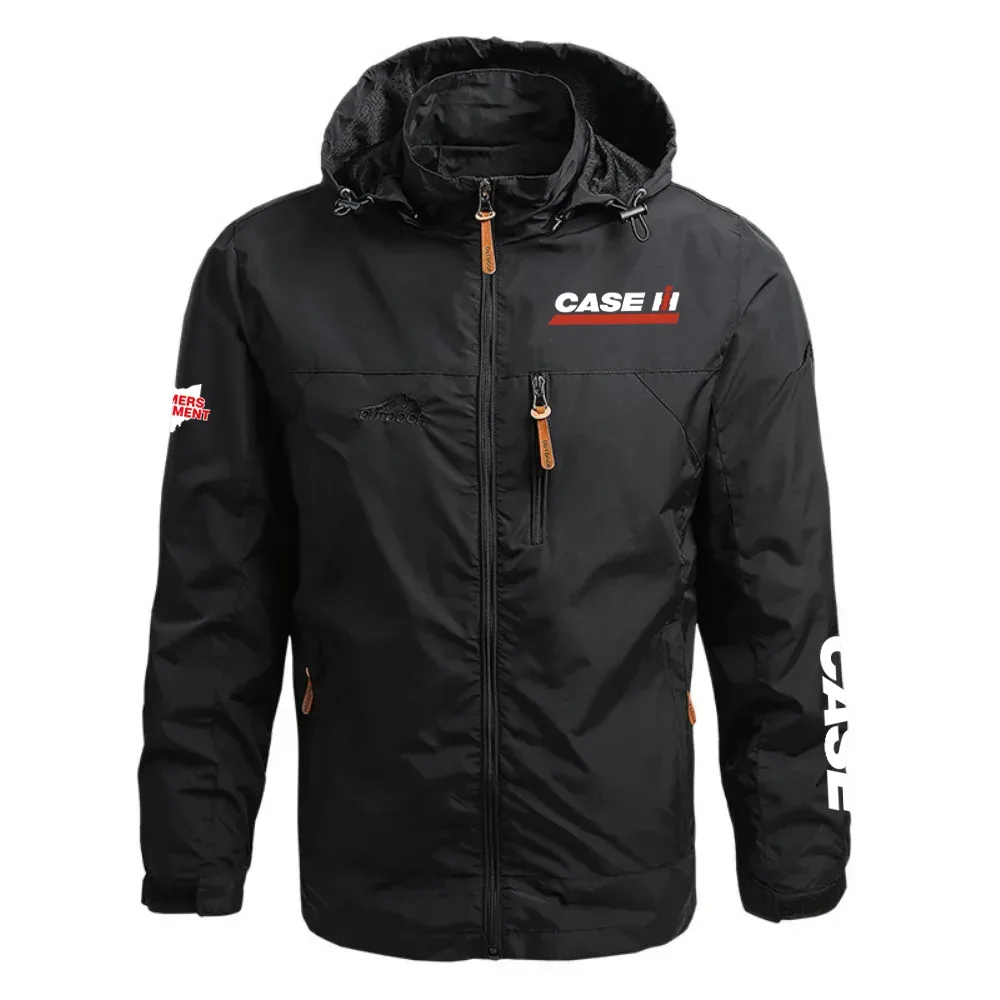 Case IH Farmers Equipment Exclusive Logo Waterproof Outdoor Jacket Detachable Hood OUFAWOJ0819CIF2Z - Case IH Farmers Equipment Gift