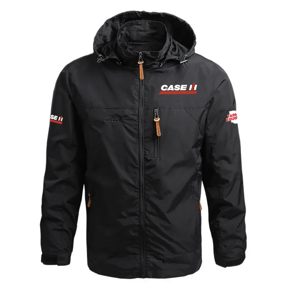 Case IH Farmers Equipment Exclusive Logo Waterproof Outdoor Jacket Detachable Hood OUFAWOJ0819CIFZ - Case IH Farmers Equipment Gift