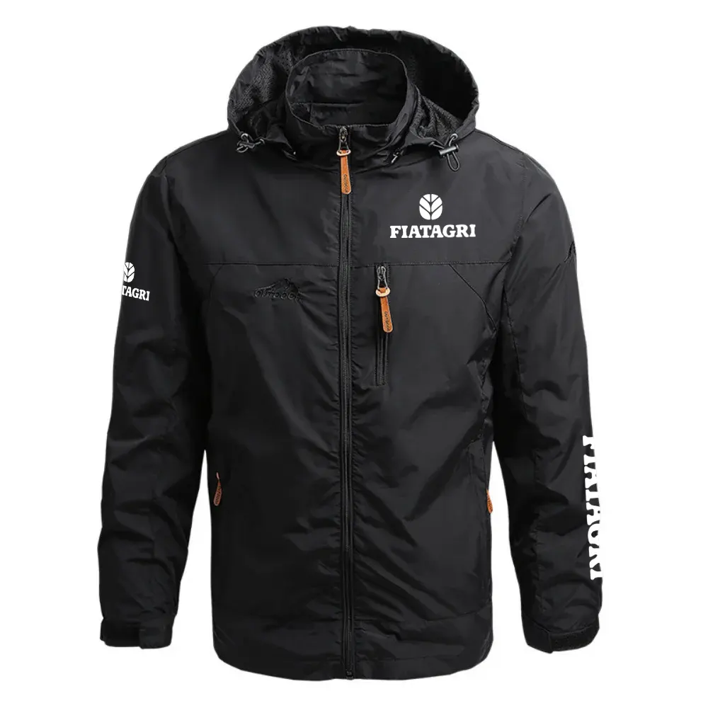 Fiatagri Exclusive Logo Waterproof Outdoor Jacket Detachable Hood OUFAWOJ0819FGZ - Fiatagri Jacket