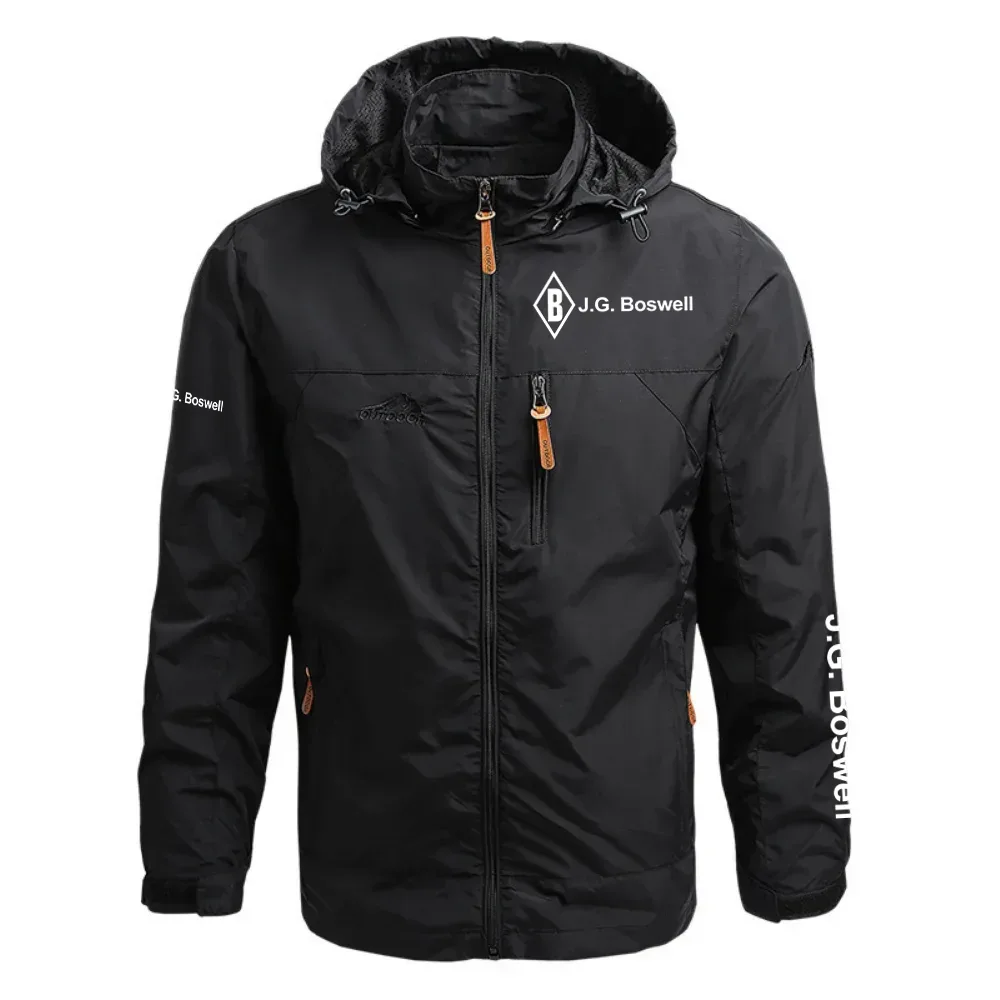 J.G. Boswell Exclusive Logo Waterproof Outdoor Jacket Detachable Hood OUFAWOJ0819JGZ - J.G. Boswell Gift