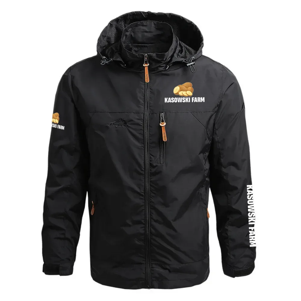 Kasowski Farm Exclusive Logo Waterproof Outdoor Jacket Detachable Hood OUFAWOJ0819KFZ - Kasowski Farm Gift