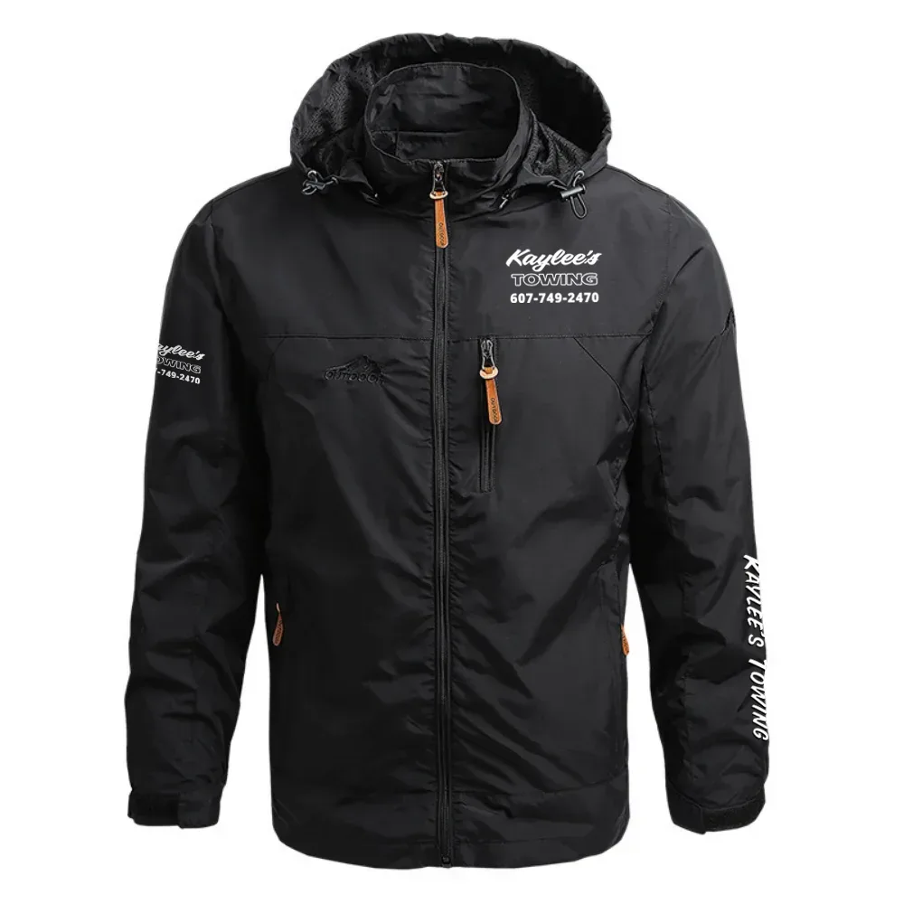 Kaylee’s Towing Exclusive Logo Waterproof Outdoor Jacket Detachable Hood OUFAWOJ0819KTZ - Kaylee’s Towing Gift