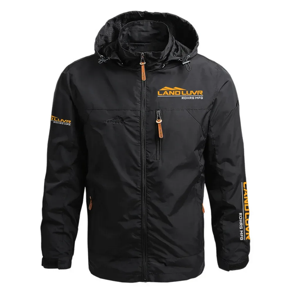 Land Luvr Exclusive Logo Waterproof Outdoor Jacket Detachable Hood OUFAWOJ0819LUZ - Land Luvr Gift