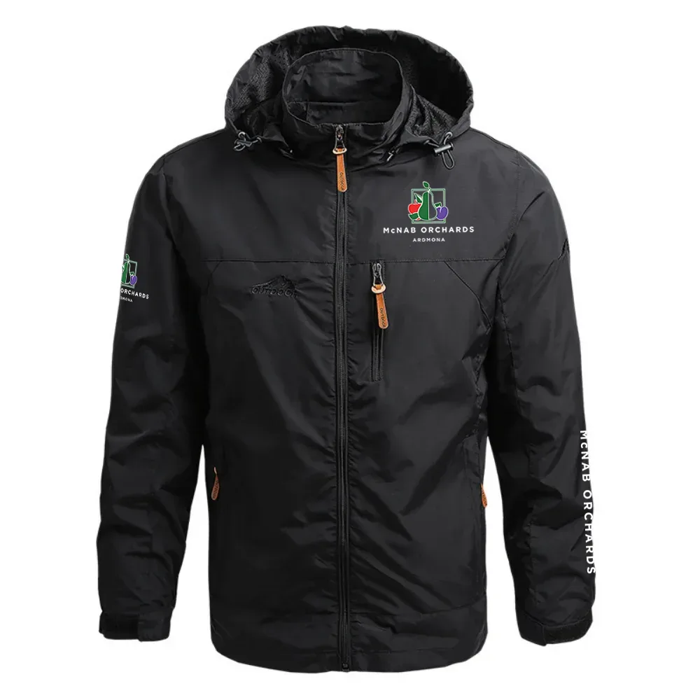 McNab Orchards Exclusive Logo Waterproof Outdoor Jacket Detachable Hood OUFAWOJ0819MCOZ - McNab Orchards Gift
