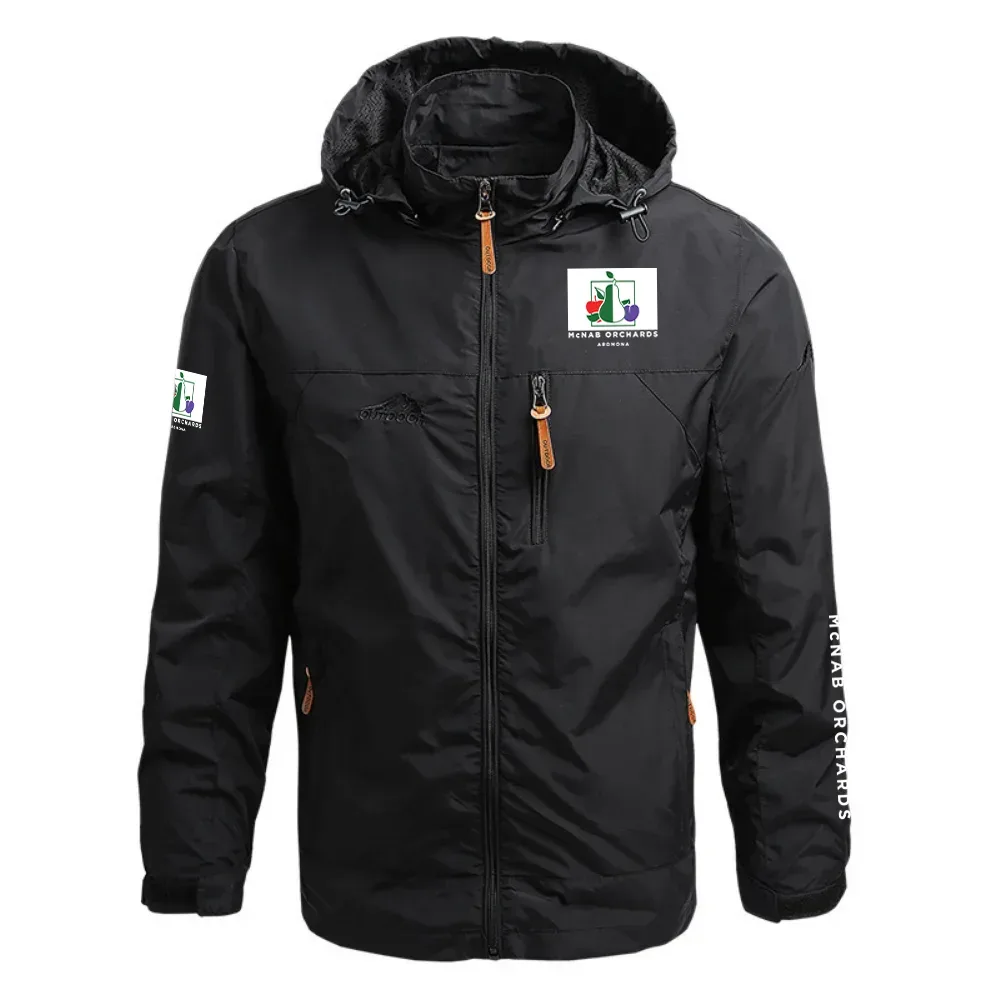 McNab Orchards Exclusive Logo Waterproof Outdoor Jacket Detachable Hood OUFAWOJ0819MCOZ - McNab Orchards Gift
