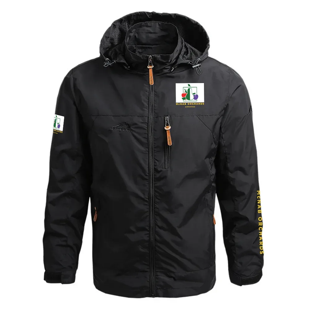 McNab Orchards Exclusive Logo Waterproof Outdoor Jacket Detachable Hood OUFAWOJ0819MCOZ - McNab Orchards Gift