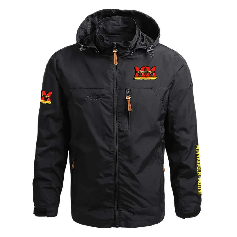 Minneapolis Moline Exclusive Logo Waterproof Outdoor Jacket Detachable Hood OUFAWOJ0819MMZ - Minneapolis Moline Gift