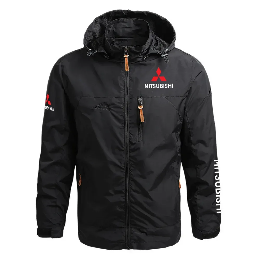 Mitsubishi Exclusive Logo Waterproof Outdoor Jacket Detachable Hood OUFAWOJ0819MSBZ - Mitsubishi Jacket
