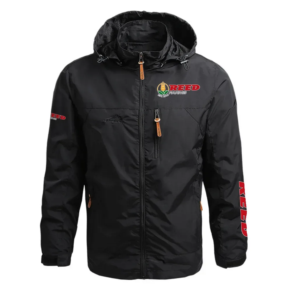 Reed Farms Exclusive Logo Waterproof Outdoor Jacket Detachable Hood OUFAWOJ0819REZ - Reed Farms Gift