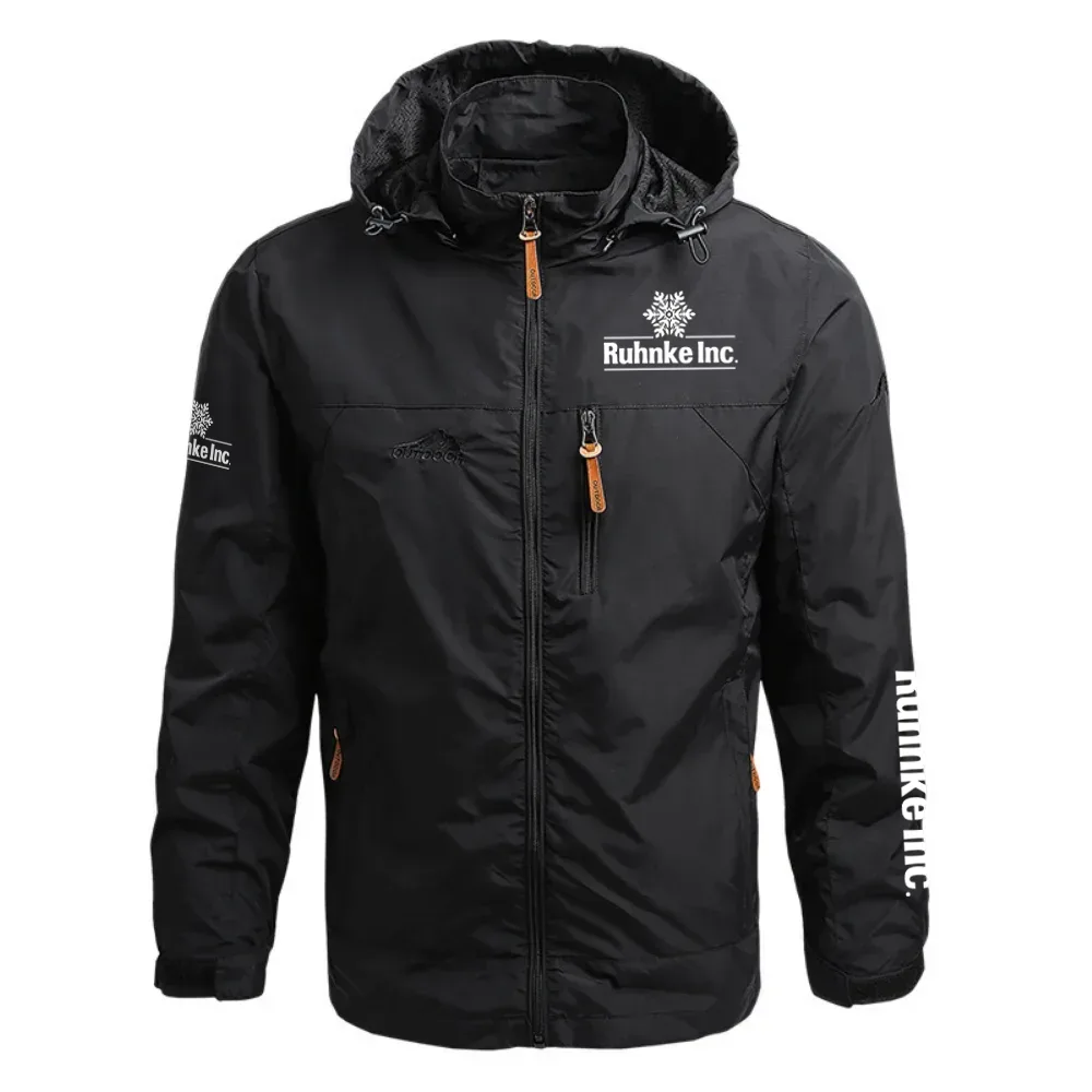 Ruhnke Inc Exclusive Logo Waterproof Outdoor Jacket Detachable Hood OUFAWOJ0819RUZ - Ruhnke Inc Gift