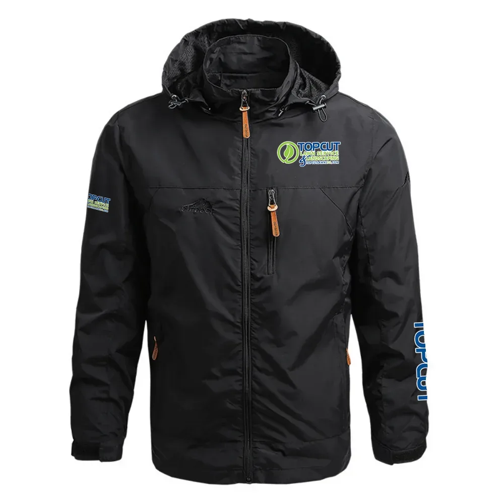 TopCut Exclusive Logo Waterproof Outdoor Jacket Detachable Hood OUFAWOJ0819TCZ - TopCut Gift