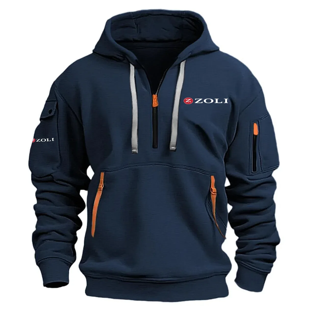 Zoli Exclusive Logo Half Zipper Hoodie OUHUHHZ0815ZLZ - Zoli Hoodie