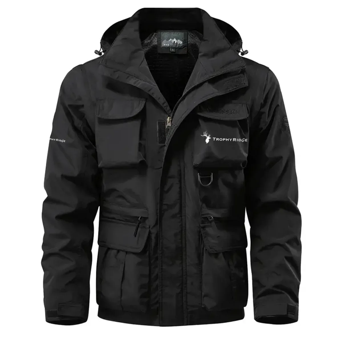 Trophy Ridge Exclusive Logo Waterproof Multi Pocket Jacket Detachable Hood and Sleeves OUHUMPJ0815TRZ - Trophy Ridge Gift