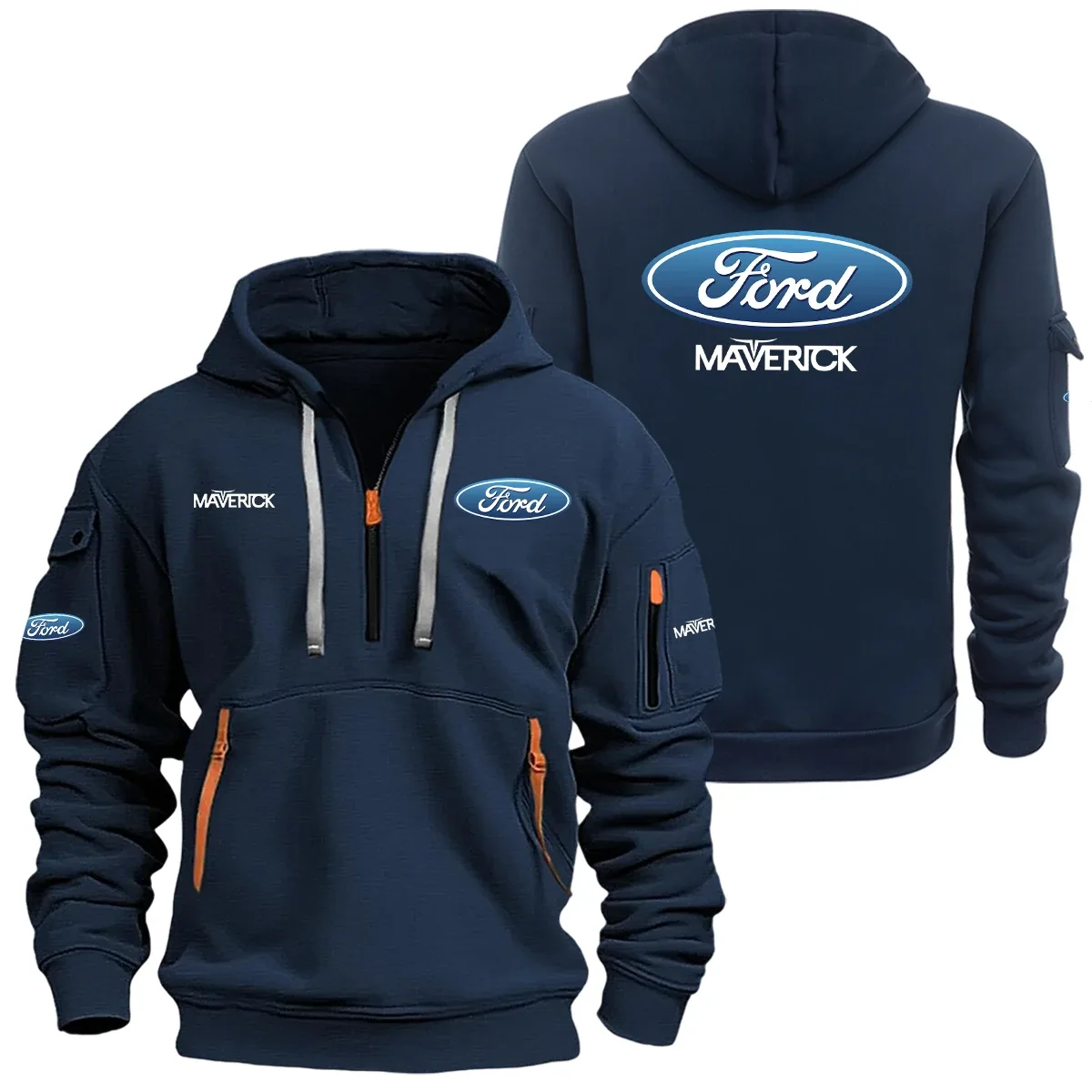 Ford Maverick Half Zipper Hoodie SNOVHHZ25F1MAV - Ford Maverick Hoodie