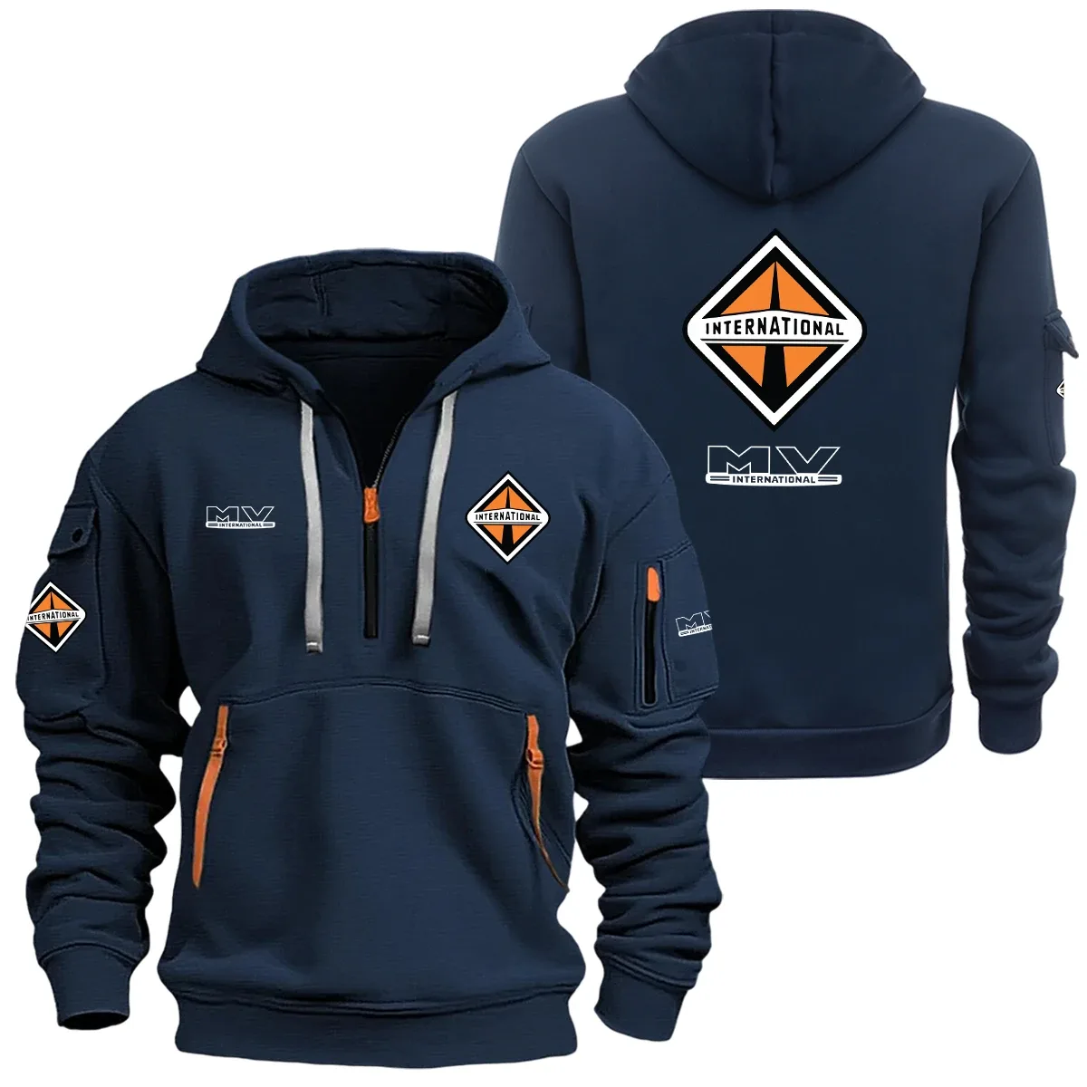 International MV Series Half Zipper Hoodie SNOVHHZ25INMV - International MV Series Hoodie