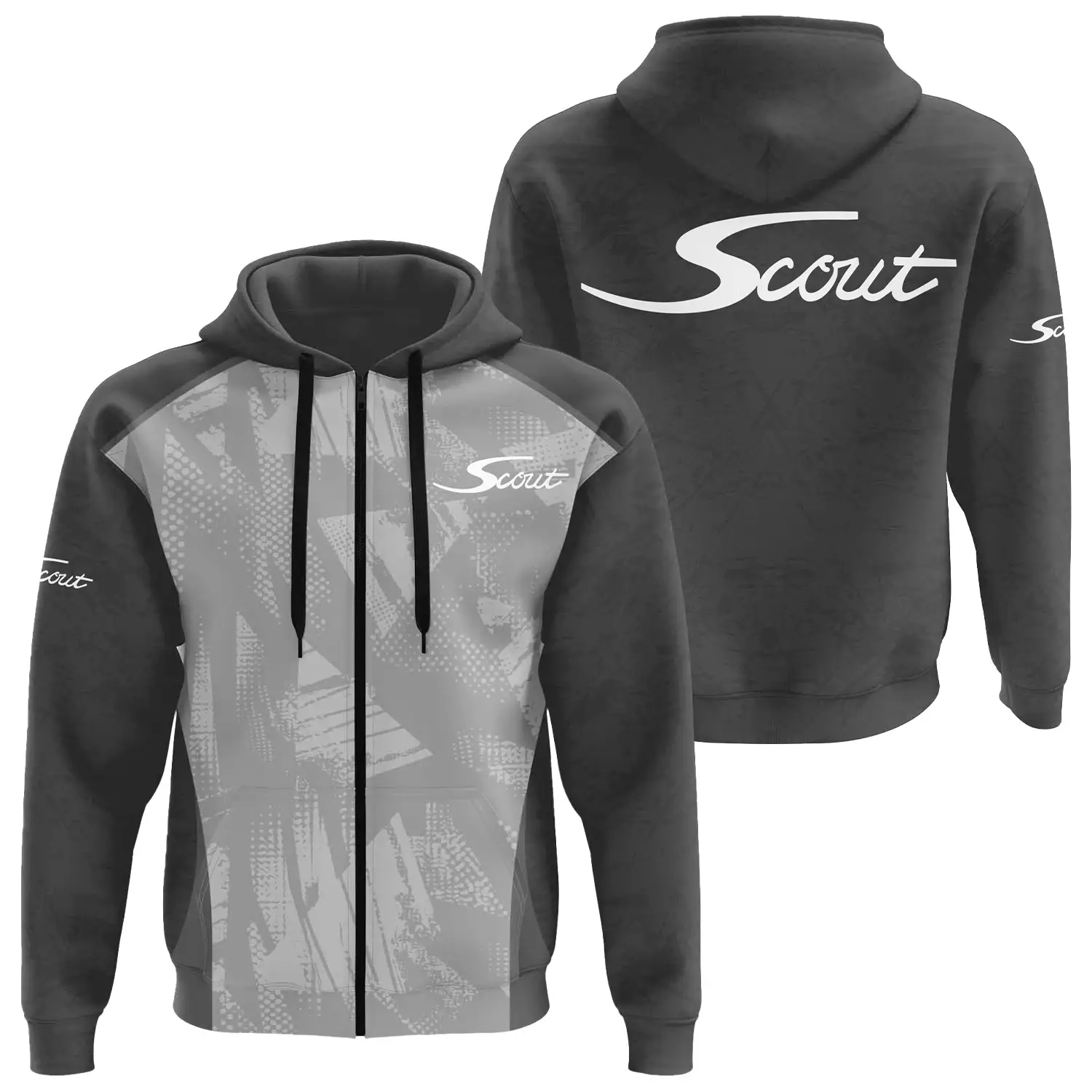 Scout Exclusive Logo Zipper Hoodie TTFSHDZ3D081910SSZ - Scout Hoodie